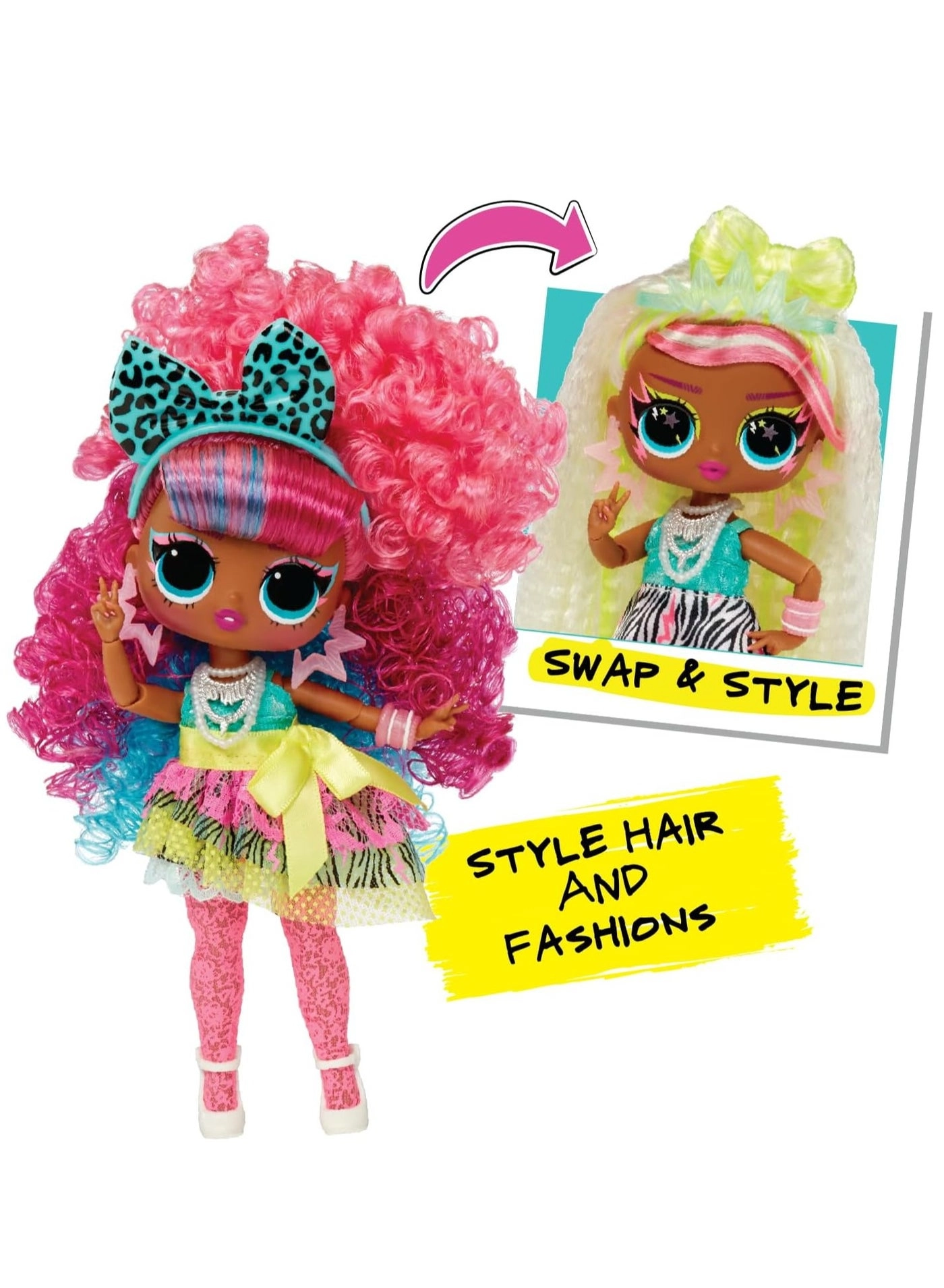 Cora Fashion Doll - Tweens Surprise Swap Curls-2-Crimps