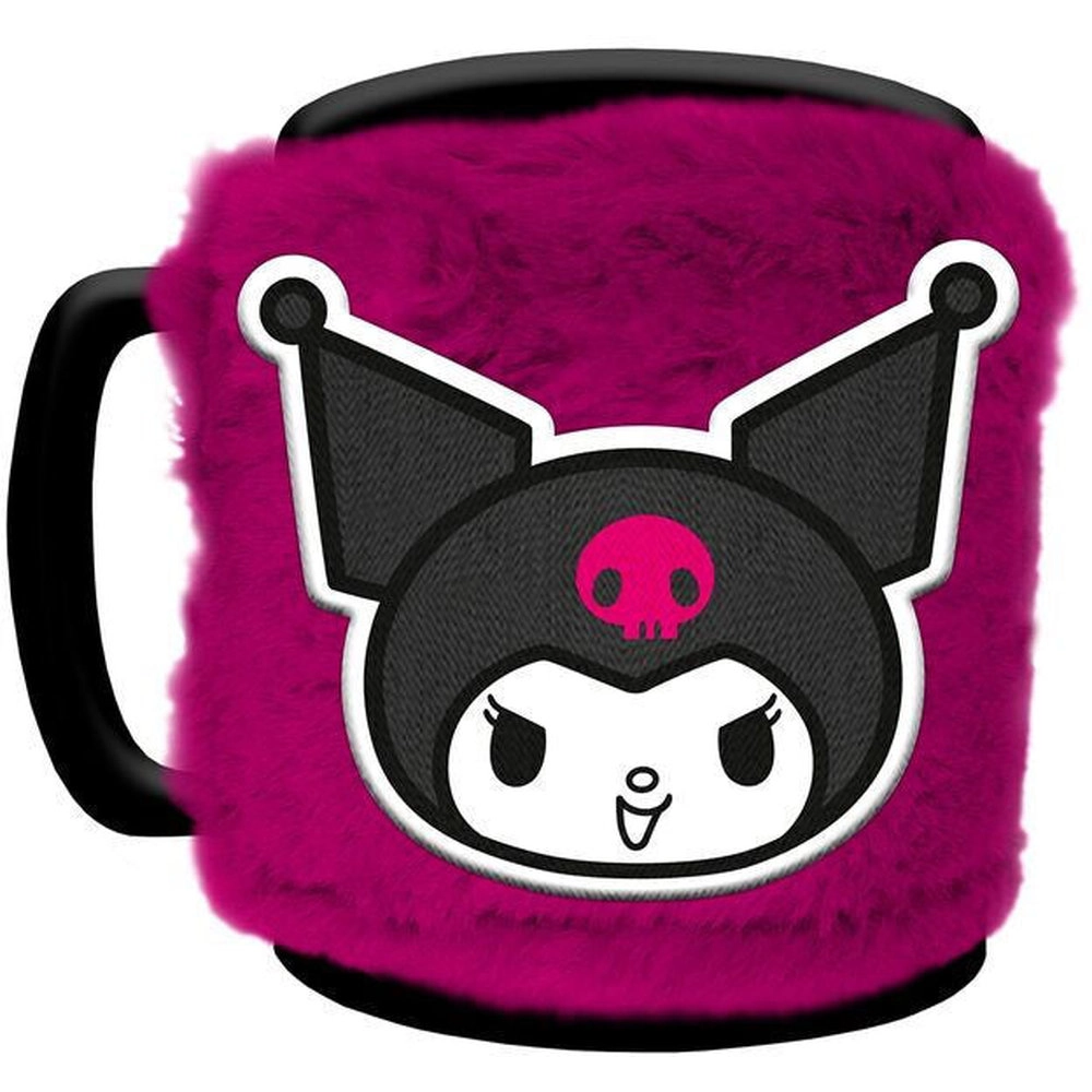 PYRAMID Kuromi (Cheeky Punky) Fuzzy Mug - 440 ml