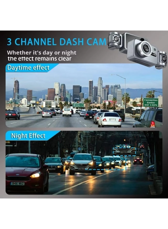 3 Channel Dash Camera - 4K