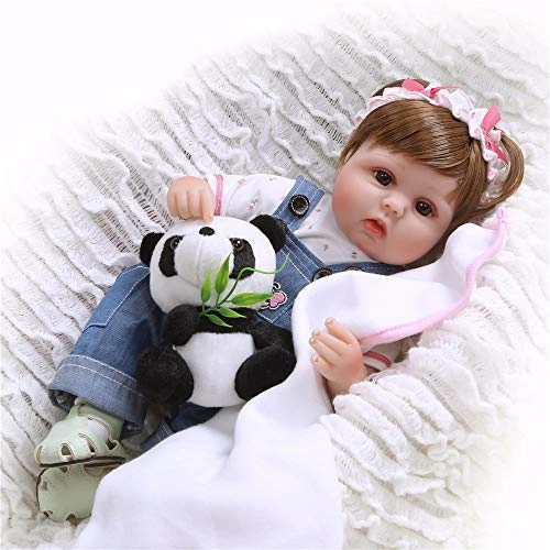 Reborn Baby Doll - 17 inch 42cm soft cloth body Bundle