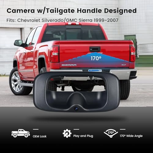 Tailgate Handle Reverse Camera - AHD1080P Wired
