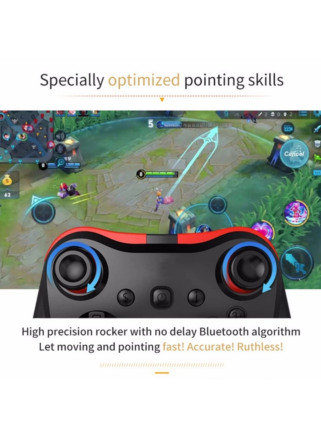 Wireless Game Controller - Black