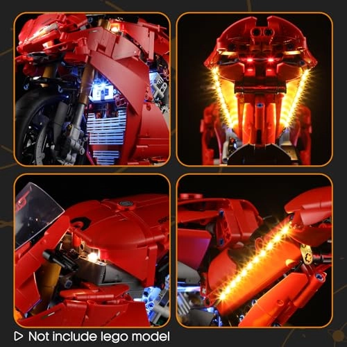 LED Lighting Kit for LEGO 42202 Ducati Panigale V4 S Motorcycle - Plastic 1