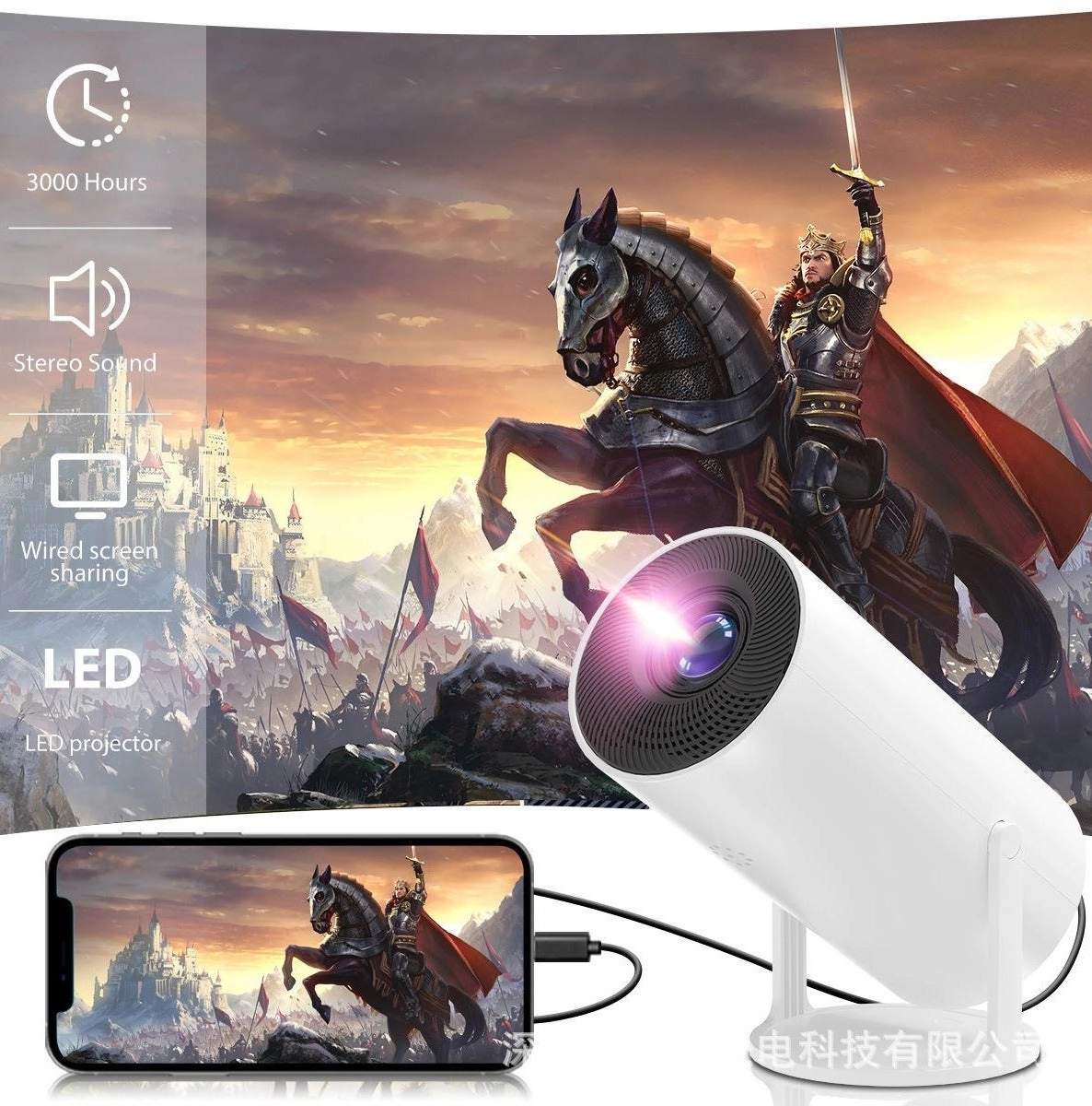 Portable LED Mini Projector