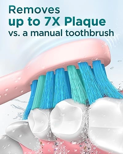 Electric Toothbrush - 8 Brush Heads 5 Modes 2 Minute Timer