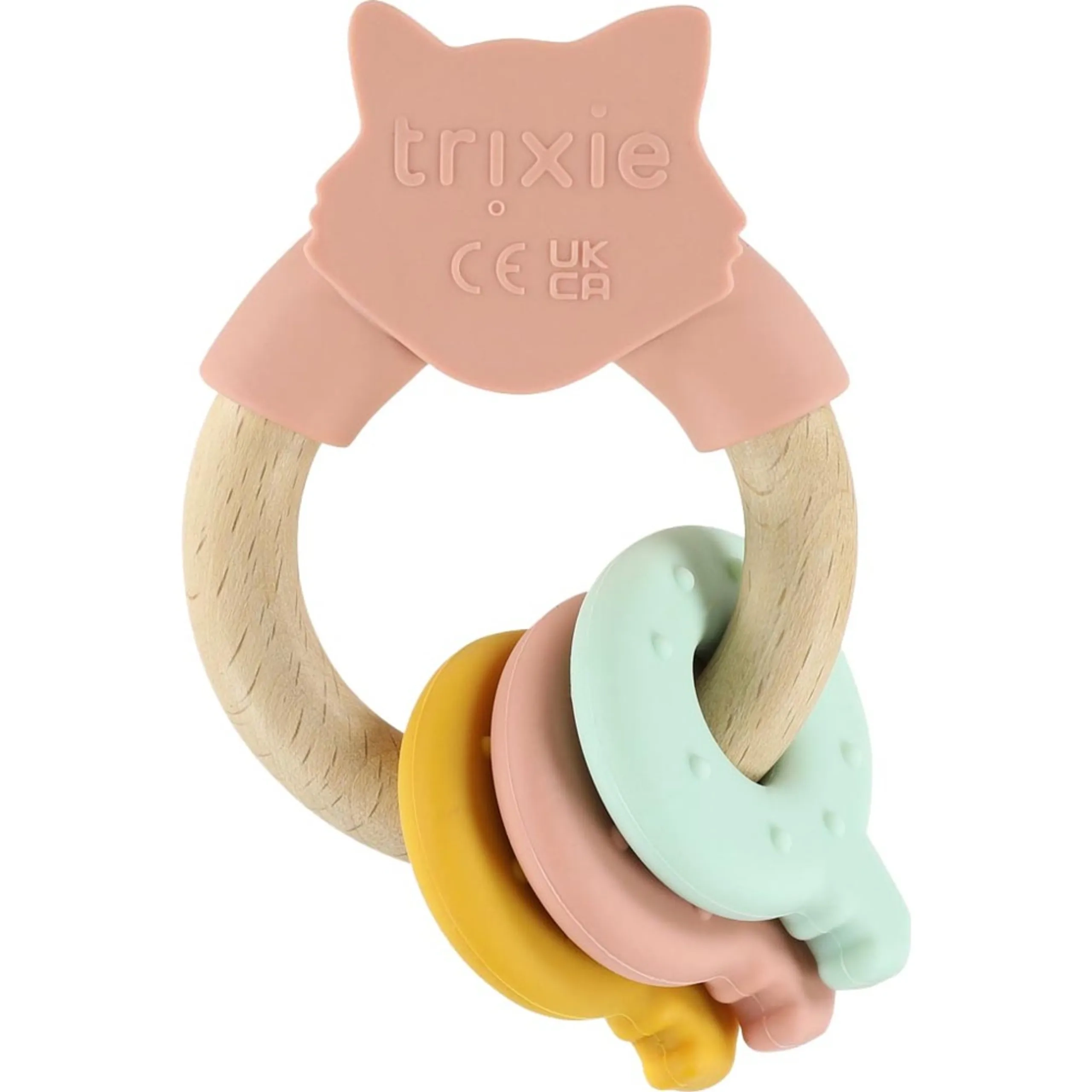 Activity Ring - 3 months wood and silicone Mr. Lion