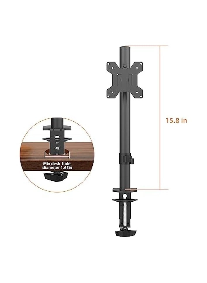 Single Monitor Arm - Single 13-32 Inch VESA 75x75/100x100mm