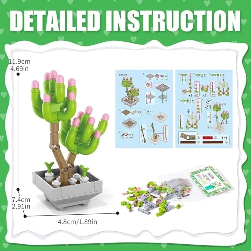Succulents Building Blocks - Plants 24pcs