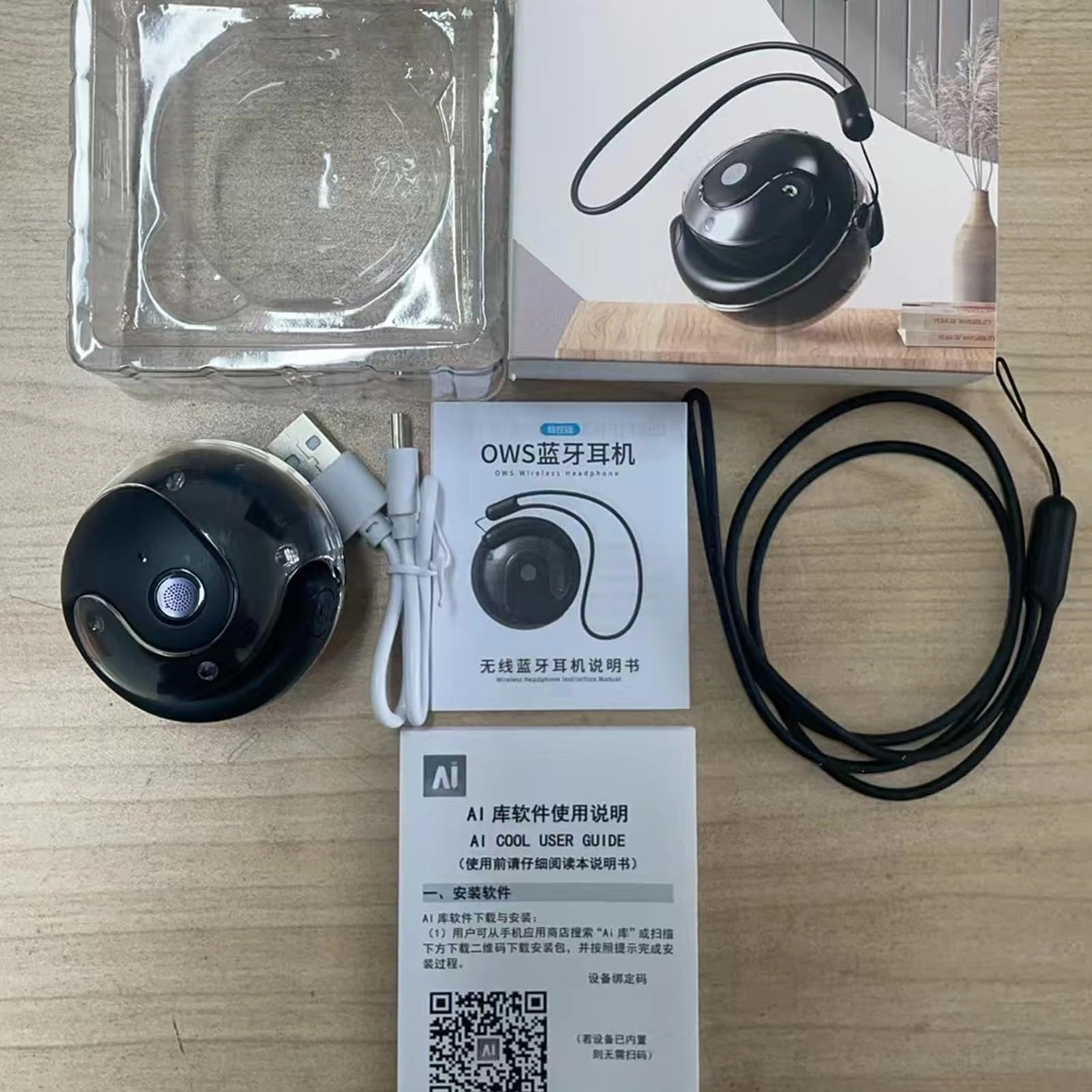 Eacam AI Translation Earbuds - Wireless BT 5.3 Black