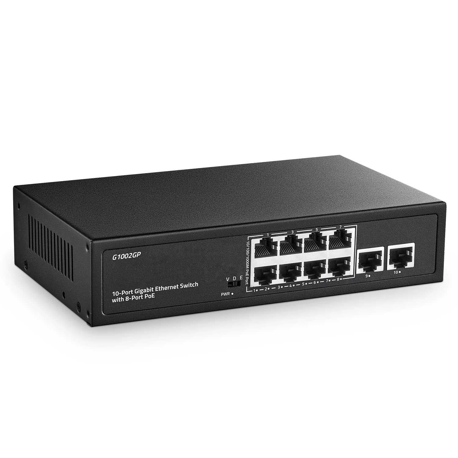 YuLinca 10x1G POE - 48V 120W 10 ports IEEE802.3af/at 1000Mbps