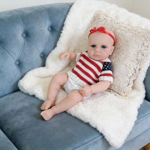 Loulou Awake Reborn Baby Doll - 12 inch Full body silicone Ages 3+