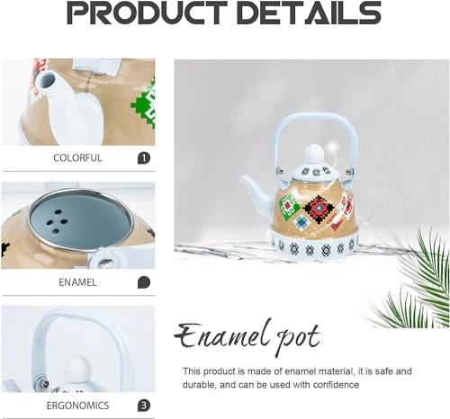 Enameled Teakettle - 2.5 Liter