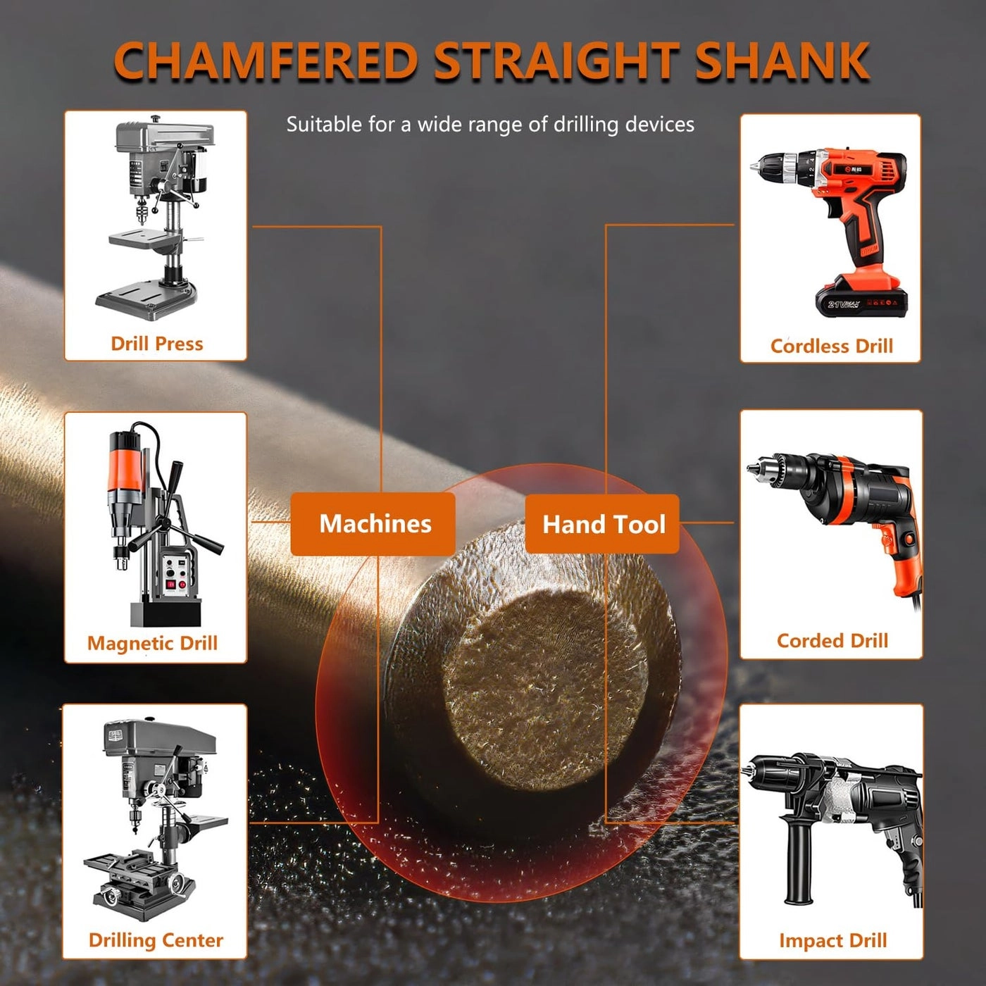 Drill Bit Set - M35 Cobalt 10-Piece 15/64 Inches