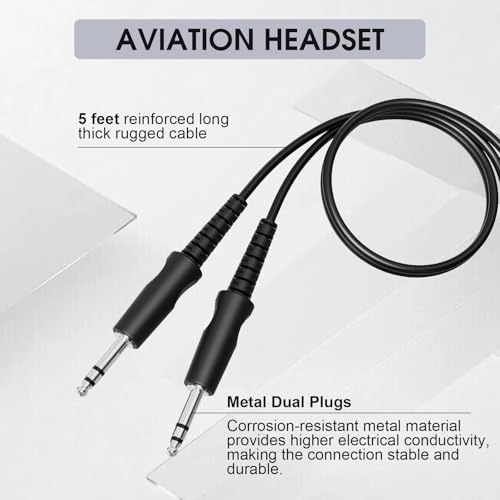 Passive Noise Cancelling Pilot Headphones Wired Headphone