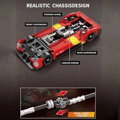 Supercar Building Blocks Set - 1370 pcs