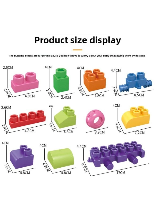Soft Rubber Building Blocks - 72 pcs