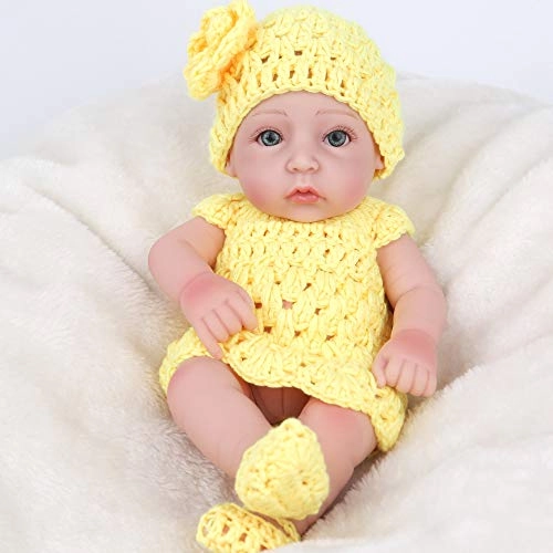 Reborn Baby Doll - 10 inch 25 cm Silicone black skin Ages 3 months+