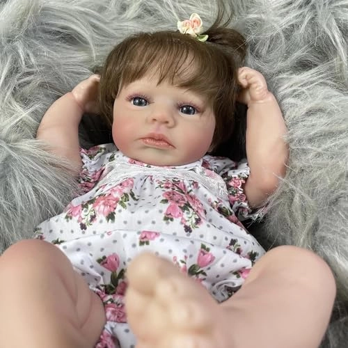 Loulou Reborn Baby Doll - 20 Inch Silicone Full Body Vinyl Ages 3+