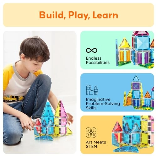 Magnet Tile Building Blocks - 48 pcs