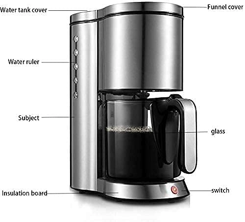 Drip Coffee Maker - Programmable Brew Strength Control Warming Plate