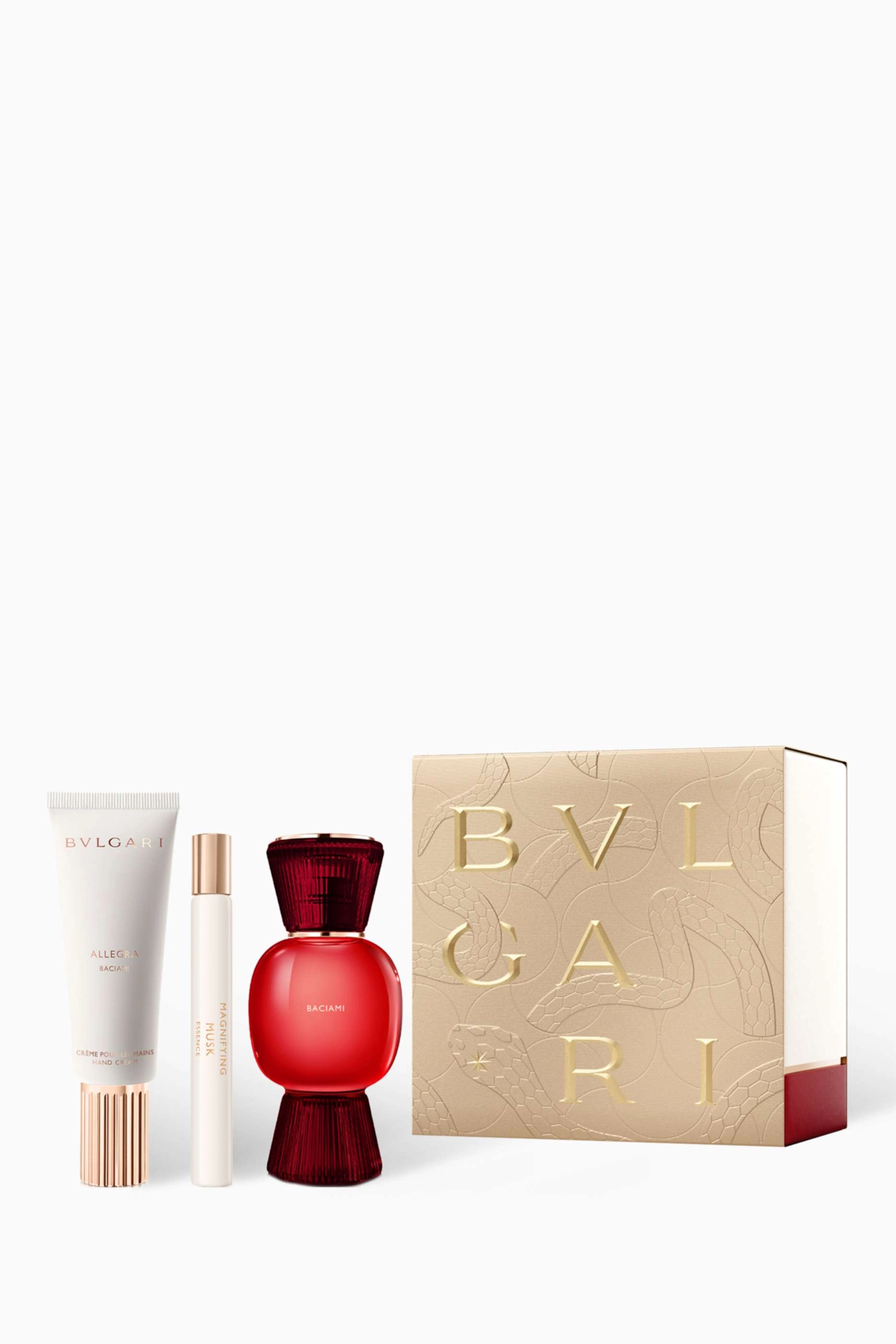 BVLGARI Perfume Allegra Baciami Eau de Parfum - 50ml + Allegra Baciami Hand Cream - 40ml + Allegra Magnifying Musk Essence - 10ml