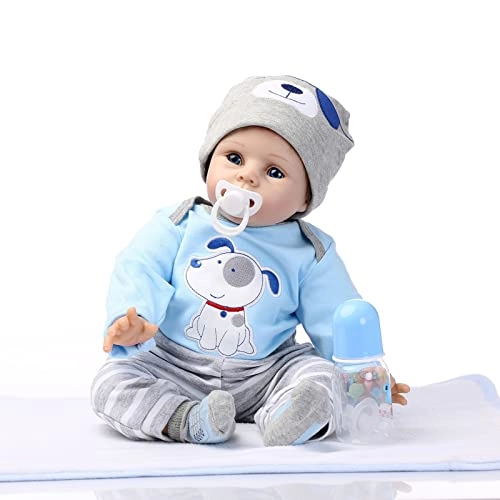 Reborn Baby Doll - 55cm Soft Silicone Limbs Cloth Body