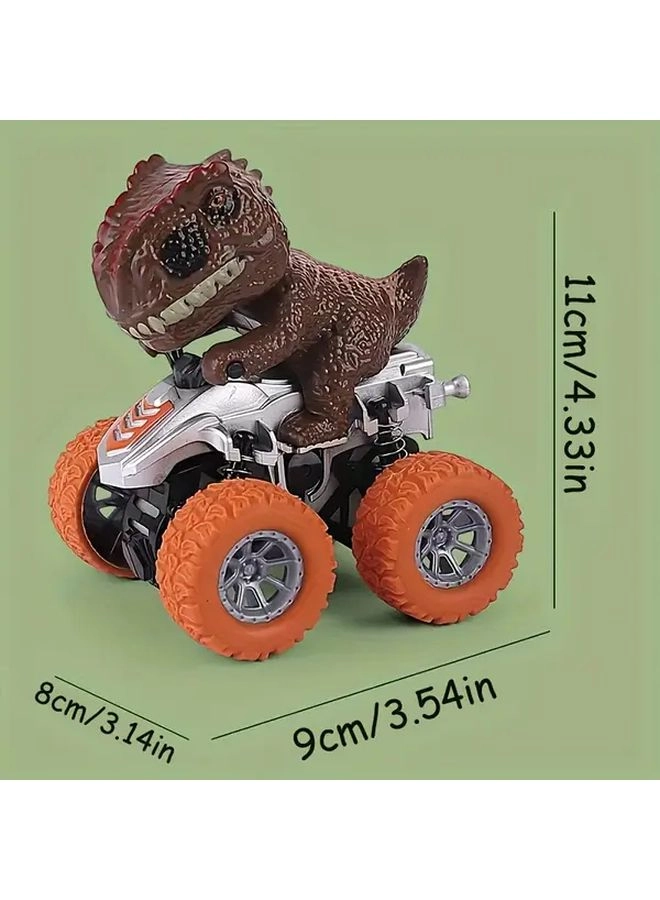 Triceratops Inertia Toy Car - 360° Rotatable Friction-Powered