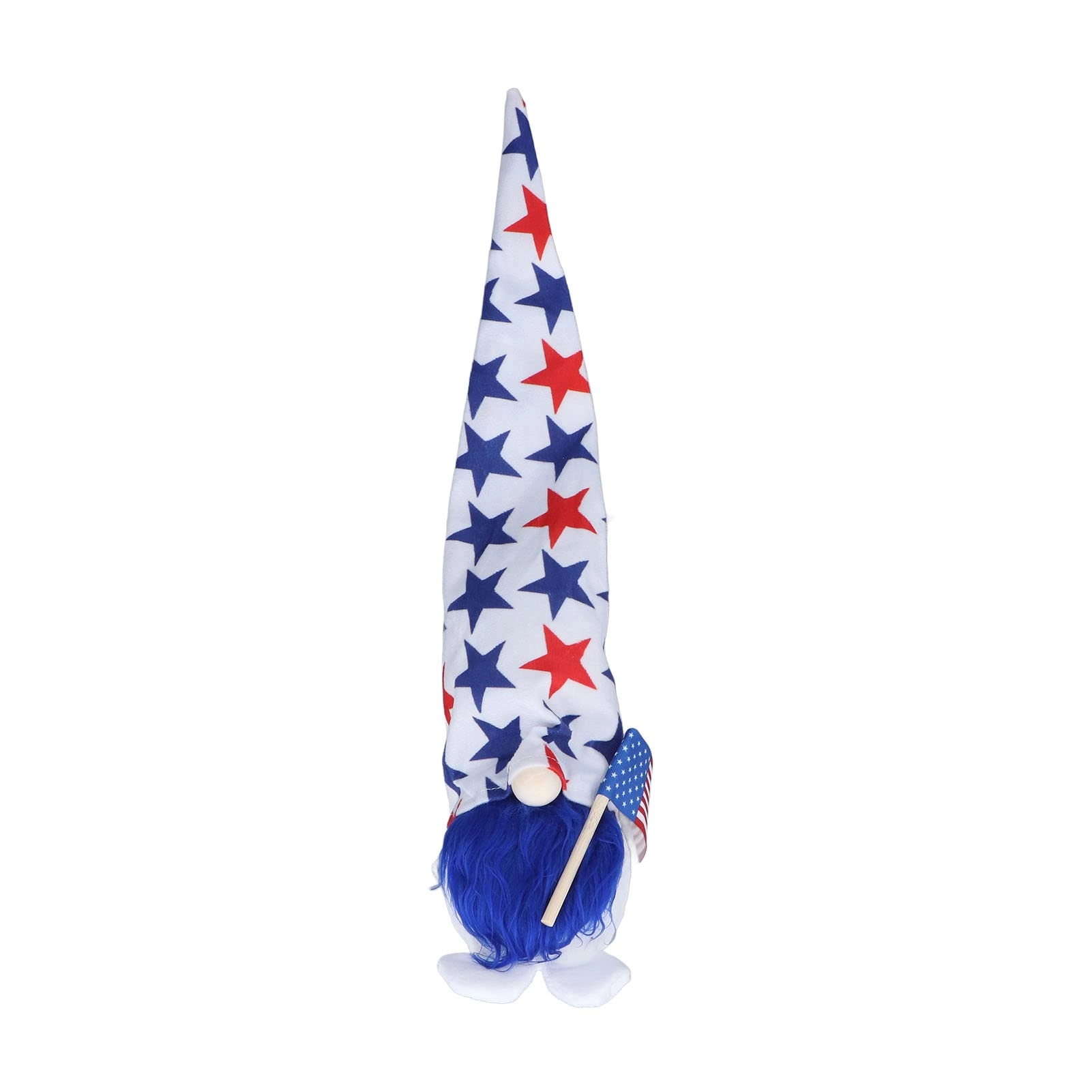 LIYJTK Gnome Doll Blue Beard 17 cm Flocked