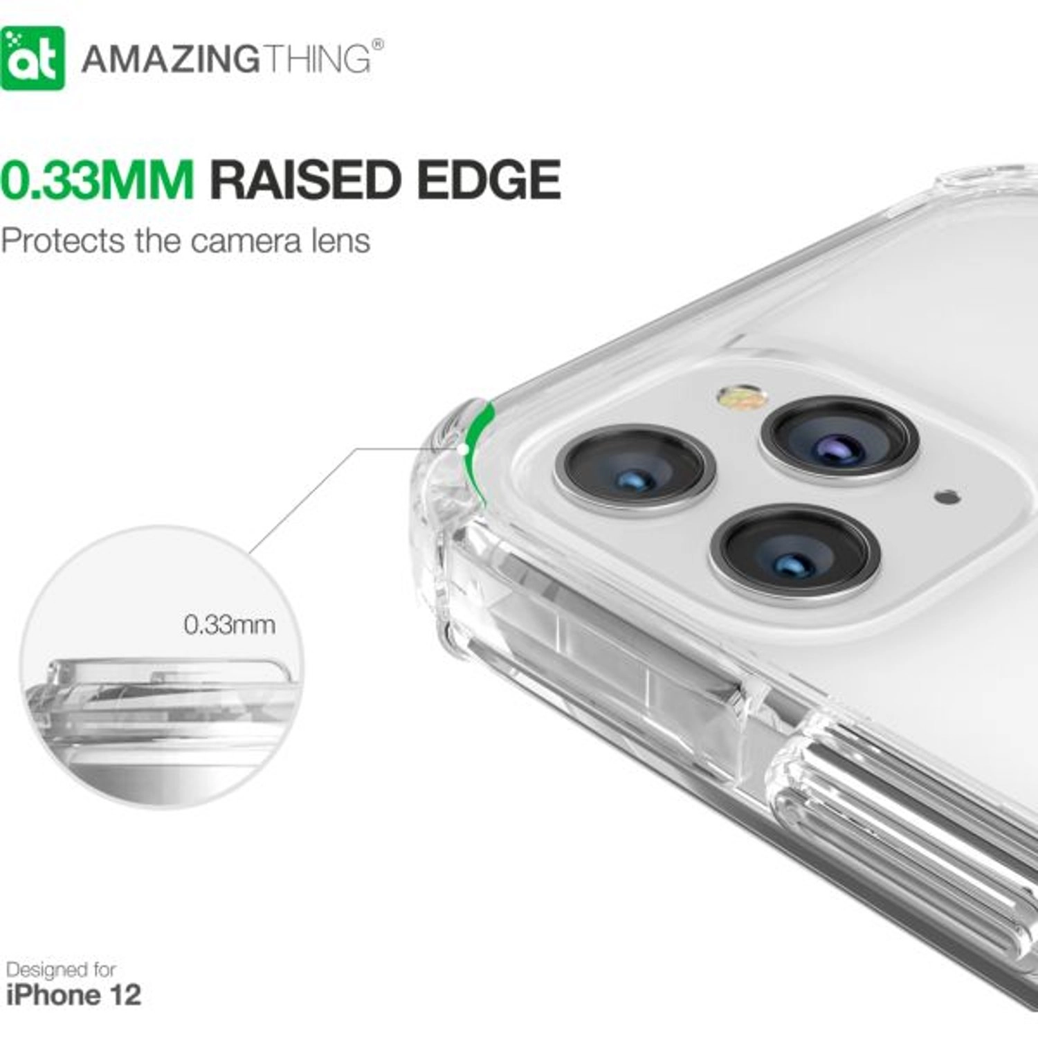 Novoboost Back Case for Apple iPhone 12 Pro Max - TPU Clear