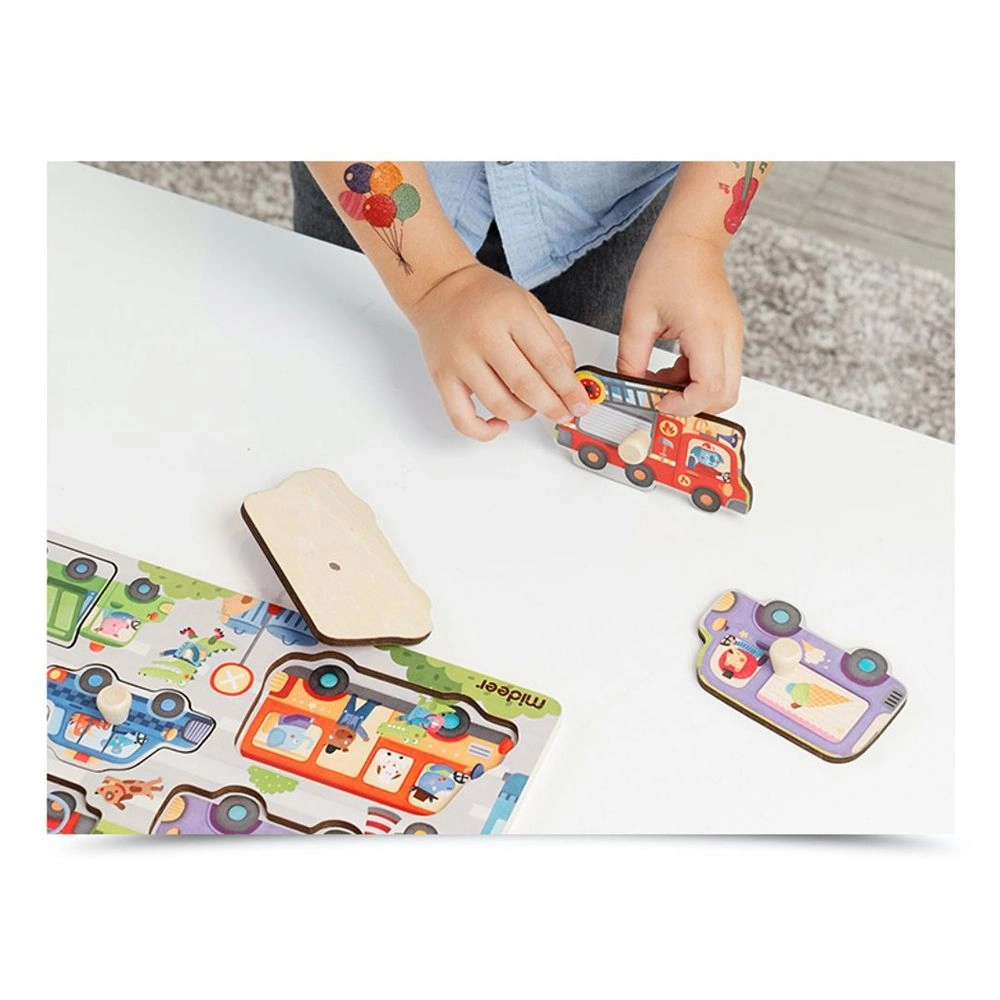 Vehicles Discovery Wooden Puzzle (TOP-MD3063)