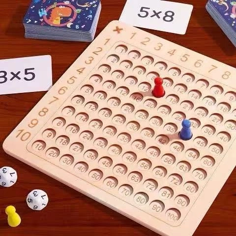 Interactive Multiplication Board Game - 5+