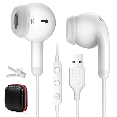 USB In-Ear Headphones Wired Earbud