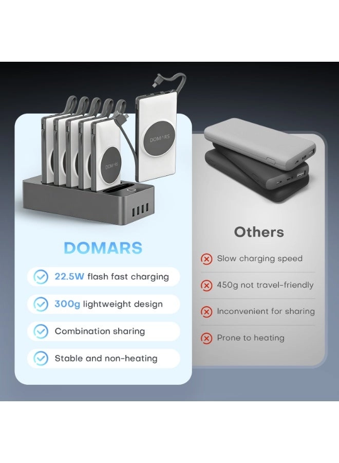 Magnetic Power Bank - 6 X 10000mAh 22.5W Fast charging Wireless charging