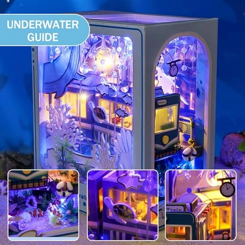 3D Puzzle Dollhouse Kit - Wood LED Light