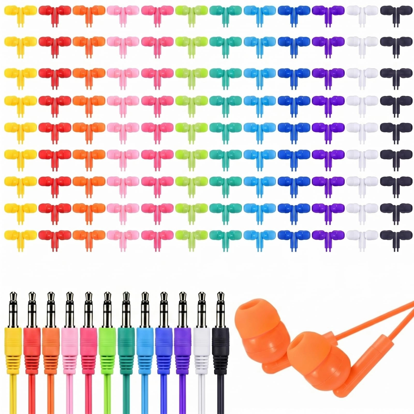 Konohan KQ1693 - Wired Earbud 300 Pack
