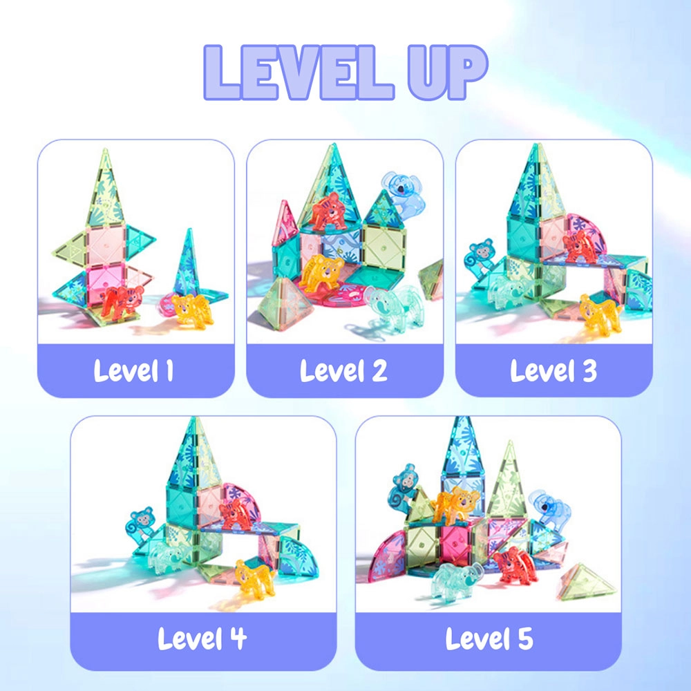 Animal Magnetic Tiles - Animals 40 pcs