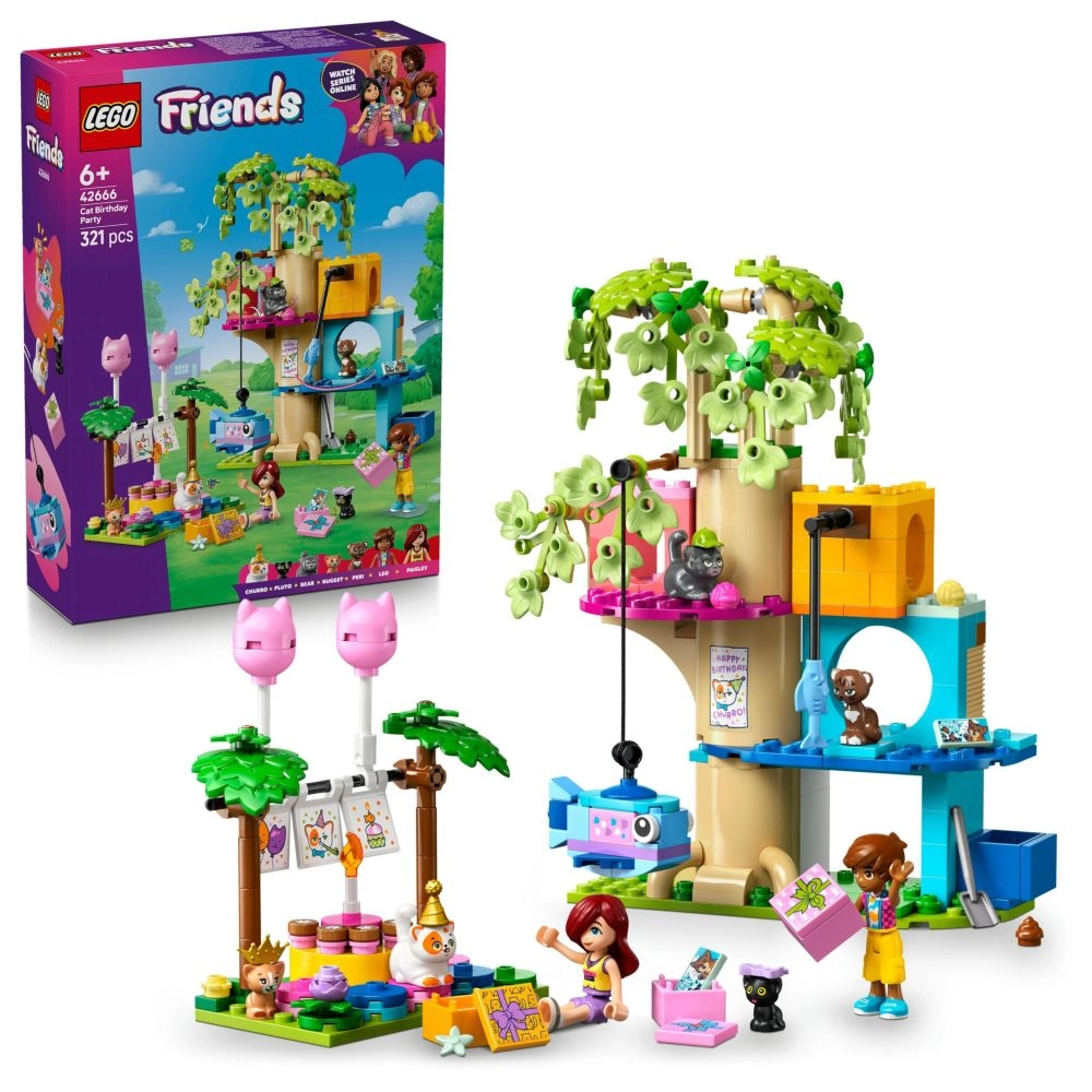 LEGO Friends Cat Birthday Party & Tree House (42666)