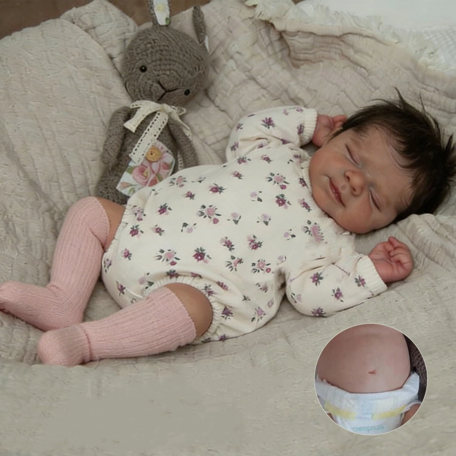 Zero Pam Reborn Baby Doll - 18 Inch Silicone Full Body Girl