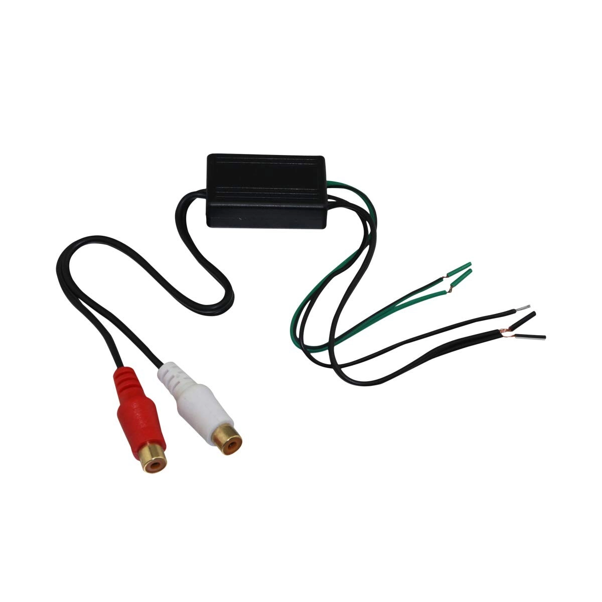 YongjiangXia AD-108FM - Car Audio Speaker Wire to RCA Line Output Converter