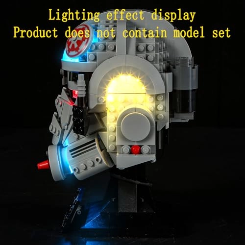 LED Light Kit - Plastic 1 4.5-5V for LEGO at-at Driver Helmet 75429