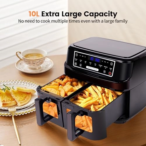 2 Chamber Hot Air Fryer - 12 Liters