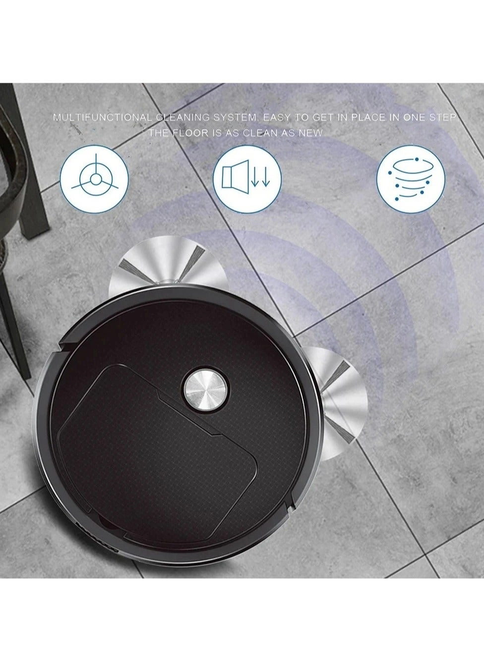 3 In 1 Smart Sweeping Robot - With Mop
