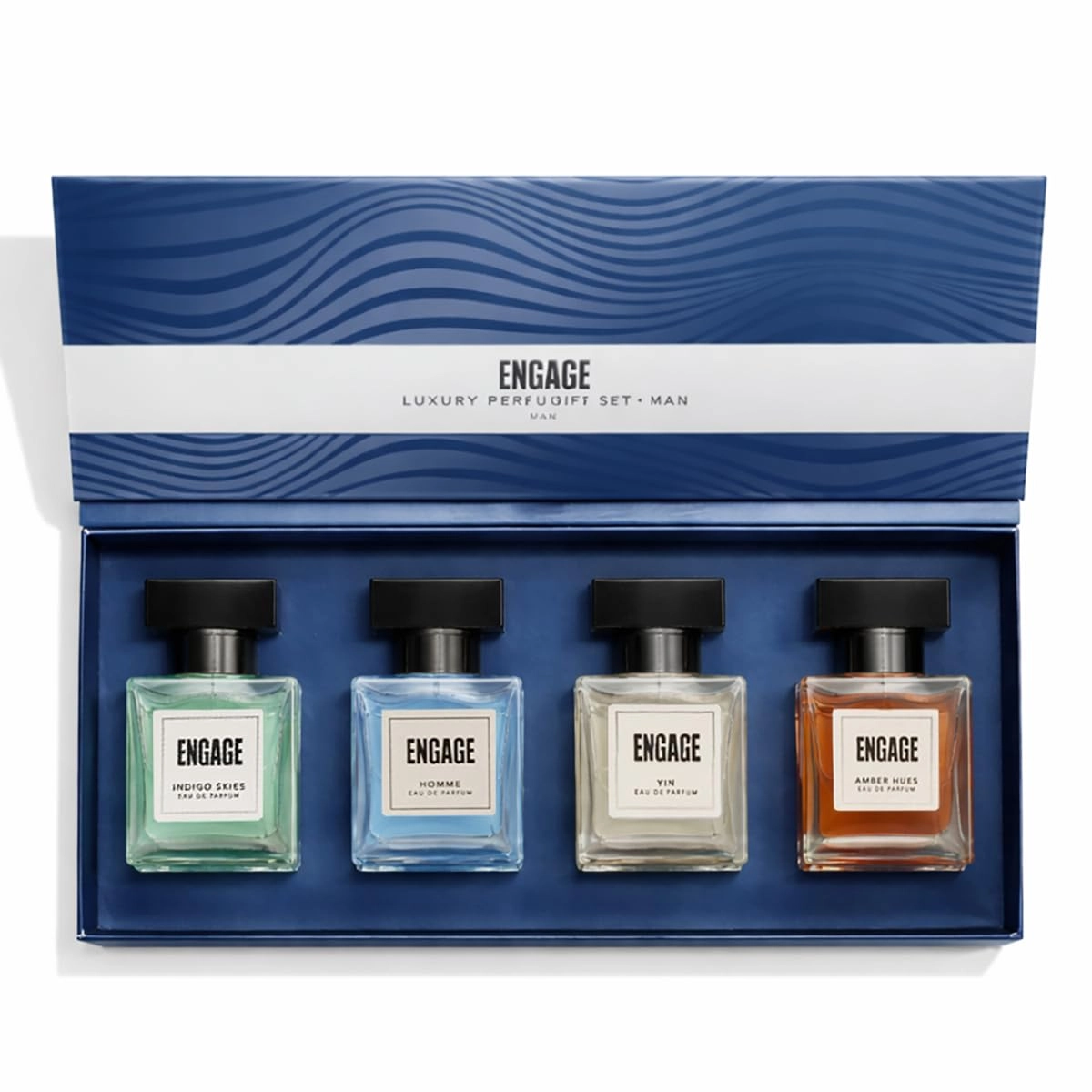 ITC Ltd. Yin + Homme + Amber Hues + Indigo Skies - Amber Wood 25ml X 4