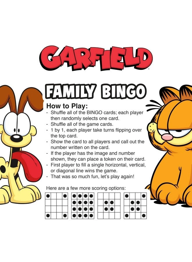 Garfield Family Bingo Game