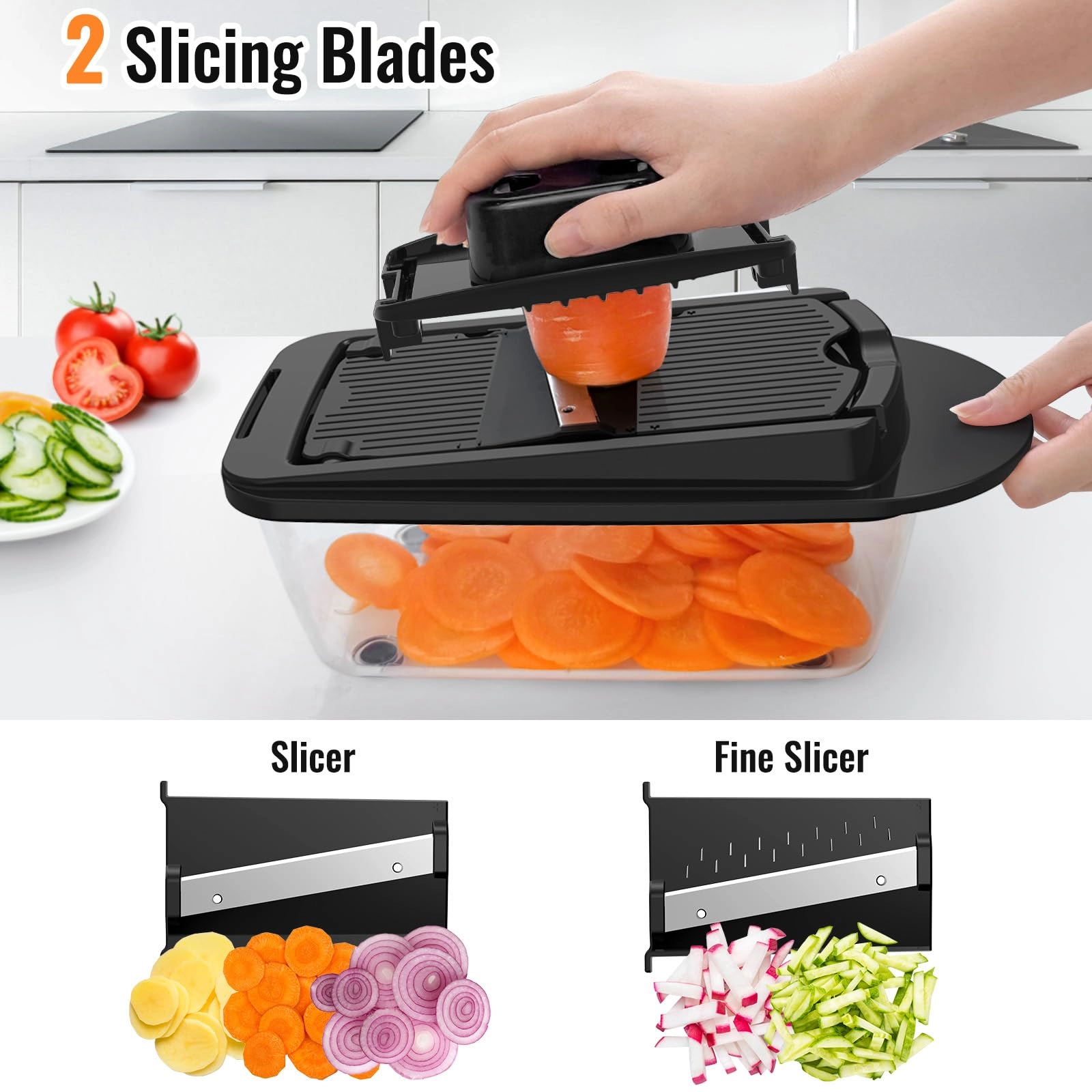 Vegetable Chopper - 17L 12 Blade