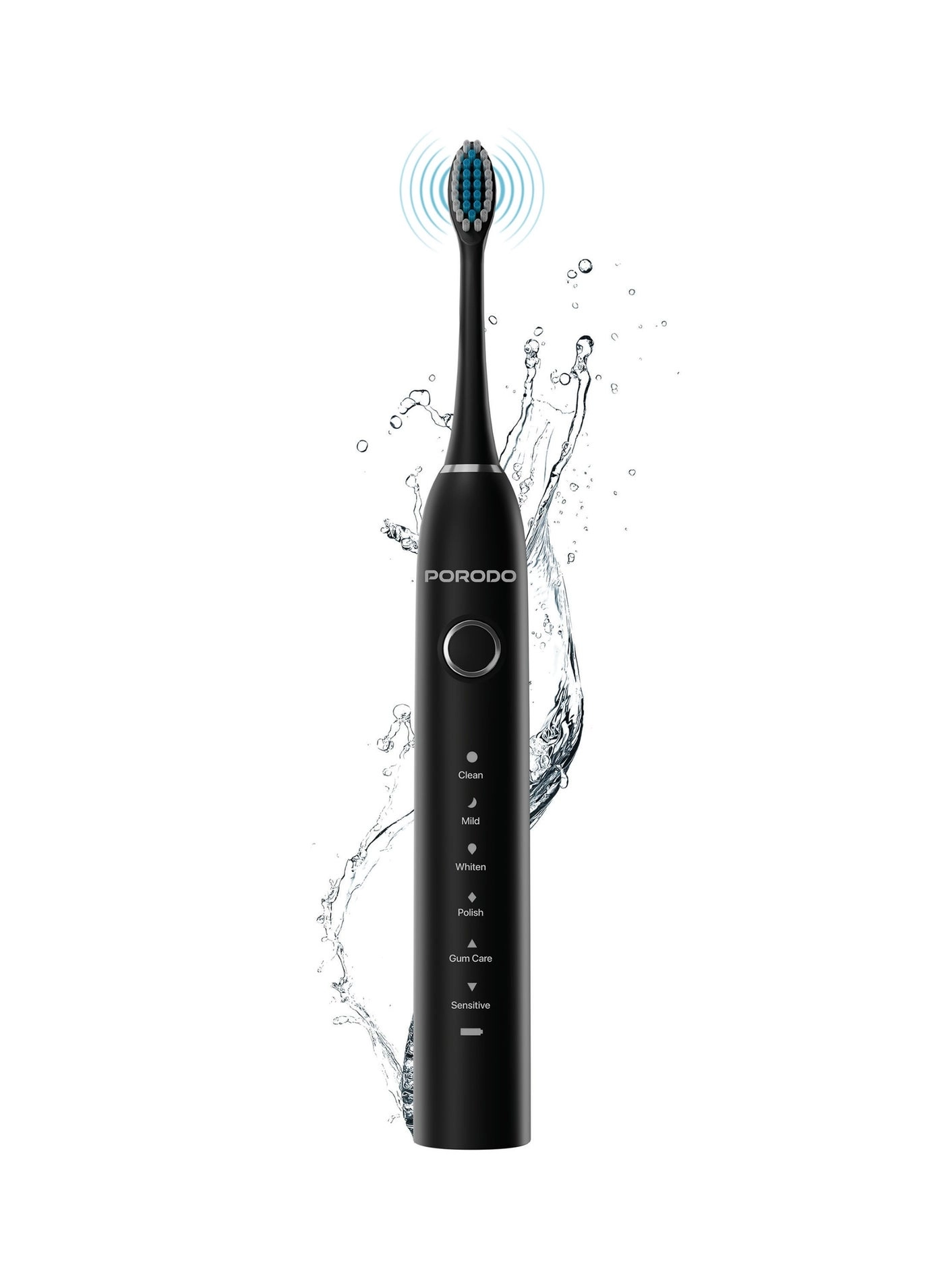 Porodo Smart Sonic Electric Toothbrush - Memory Function IPX7 30Days