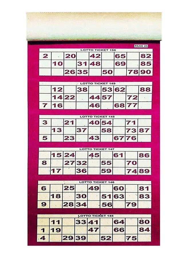 Tambola Tickets Booklet - 600 Different Tickets 2 Books