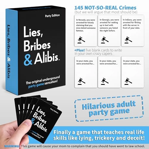 Lies, Bribes & Alibis - Adult