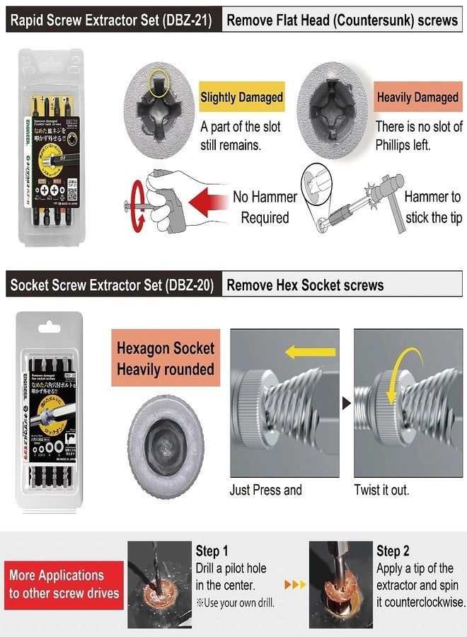 DXZ-03 Slotted and Phillips Screwdriver Set (4 Pcs)