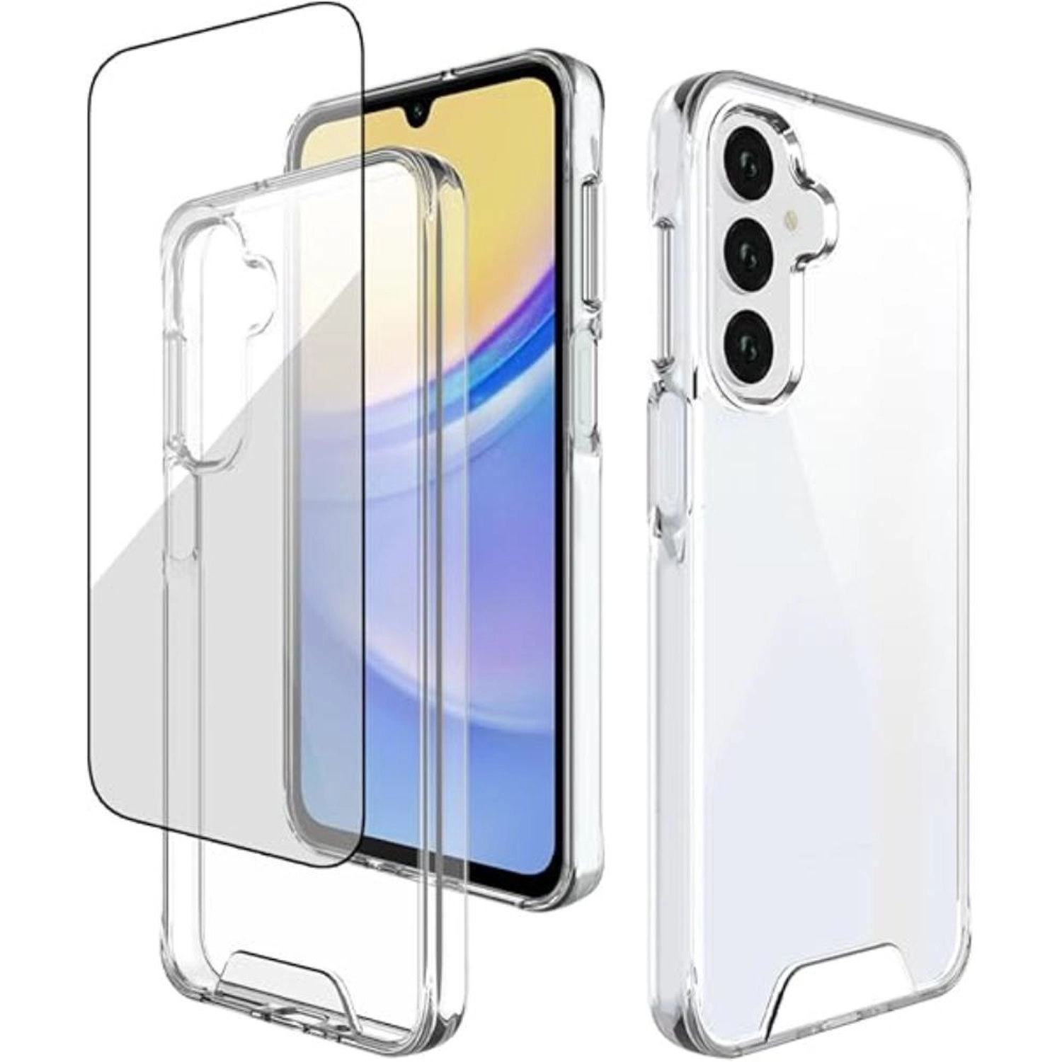 glassology Clear Case + Screen Protector for Samsung Galaxy A16